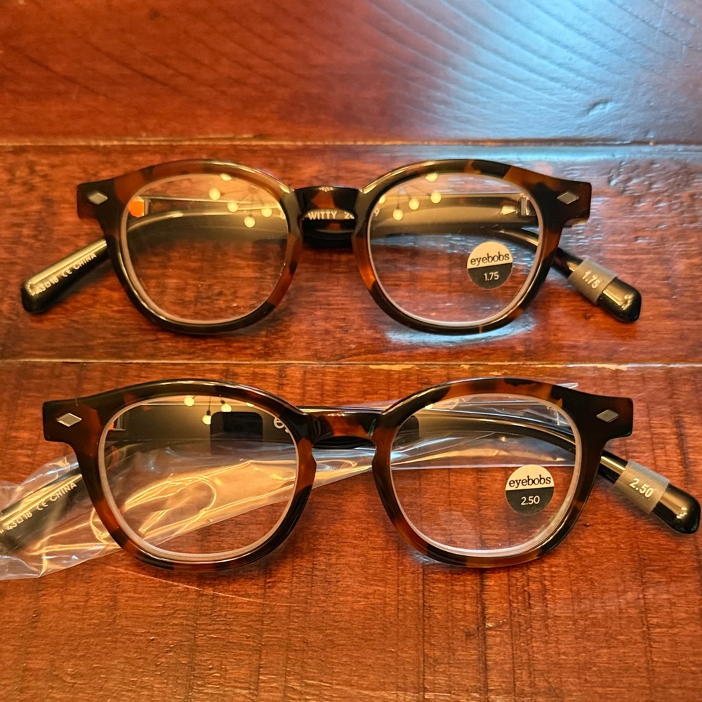 Eyebobs Tortoise Shell Glasses bitty witty